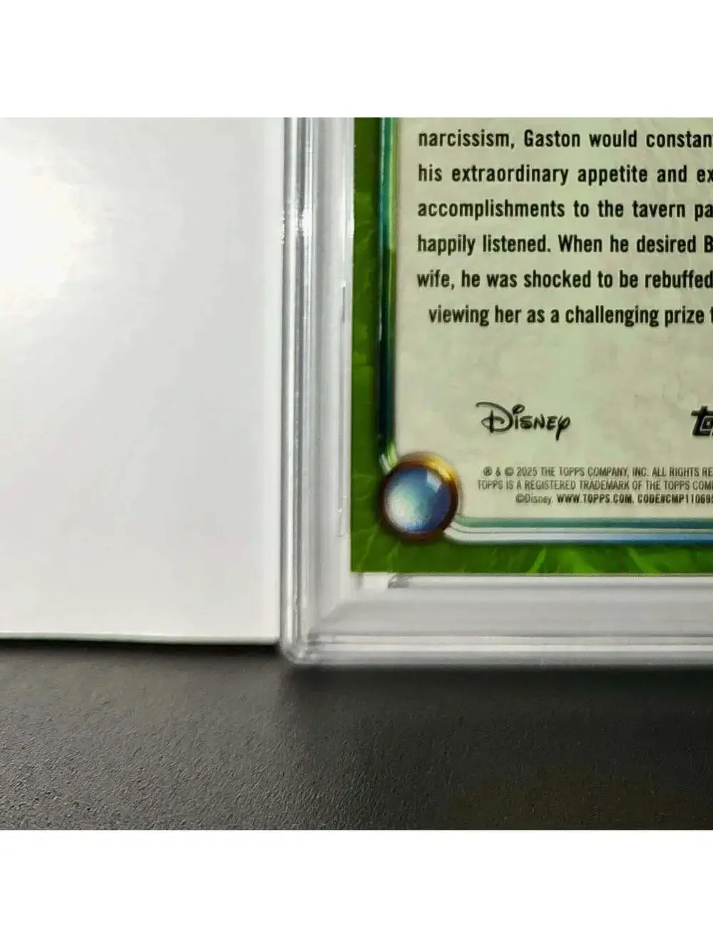 Gaston 2025 Topps Disney Wonder #177 Card Beauty and the Beast PSA 9